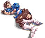  artist_request ass breasts capcom censored china_dress chinadress chinese_clothes chun-li cum dress pantyhose pussy street_fighter tears torn_clothes torn_pantyhose 