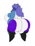  big_breasts big_butt blue_body blue_skin blue_tongue breasts butt clothed clothing curvy_figure female fully_clothed ghost hair hair_over_eyes hi_res horn horned_humanoid huge_breasts huge_butt humanoid lips long_hair long_tongue purple_hair rear_view simple_background solo spirit thick_lips thick_thighs tongue vdisco voluptuous white_background wide_hips wisp_(cufloyd) 