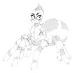  2022 arachnid arachnid_taur arthropod arthropod_taur bottomless bottomless_female clothed clothing dreamworks female full-length_portrait greyscale hi_res looking_aside mhdrawin monochrome ms._tarantula_(the_bad_guys) mygalomorph portrait shirt simple_background sketch solo spider spider_taur tarantula tarantula_taur taur the_bad_guys topwear white_background 