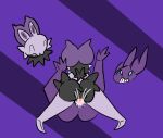  anthro axofrogl duo female male male/female nintendo noibat pok&eacute;mon pok&eacute;mon_(species) sableye video_games 