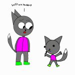  animated anthro confusion dancing domestic_cat felid feline felis male male/male mammal persian_cat questioning 