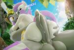  3d_(artwork) absurd_res anthro blender_(software) bodily_fluids cum digital_media_(artwork) duo equid equine female flurry_heart_(mlp) friendship_is_magic genital_fluids hasbro hi_res hooves-art horn horse male mammal my_little_pony pony royal_guard_(mlp) unicorn 