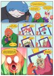  aaron_schmit absurd_res anthro cellphone clothed clothing comic dialogue english_text feebas female hi_res holding_cellphone holding_object holding_phone magikarp male medicham milotic nintendo phone pok&eacute;mon pok&eacute;mon_(species) skitty text tinder_skitty tinder_wailord video_games wailord whimsicott 