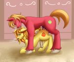  animal_genitalia animal_penis balls big_macintosh_(mlp) blush bodily_fluids braeburn_(mlp) cousins cutie_mark earth_pony equid equine equine_penis eyebrows eyelashes feral feral_on_feral feral_penetrated feral_penetrating feral_penetrating_feral friendship_is_magic genital_fluids genitals hasbro hi_res hooves horse incest_(lore) male male/male male_penetrated male_penetrating male_penetrating_male mammal mane my_little_pony open_mouth orange_mane orange_tail penetration penis pony precum raised_tail red_body thick_eyebrows tuft yellow_body zachc 