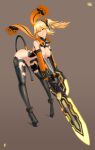  animal_ears ass bent_over blonde_hair breasts cat_ears cat_pasties cat_tail high_heels highres large_breasts letroid licking_lips maebari pasties phantasy_star phantasy_star_online_2 sword tail thighhighs thighs tongue tongue_out weapon 