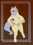  absurd_res anthro big_breasts big_nipples blue_hair blue_tail breasts cutie_mark equid equine eyelashes eyeshadow fan_character freehdmcgee hair hasbro hi_res horn huge_breasts makeup mammal my_little_pony nipples nude open_mouth open_smile purple_eyes smile tan_body unicorn 