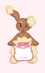  2016 ambiguous_gender anthro archived_source diaper digital_drawing_(artwork) digital_media_(artwork) fur hair looking_at_viewer monsterbunny nintendo open_mouth pok&eacute;mon simple_background solo video_games young 