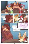  anthro canid canine canis collar comic duo female fennec fink_(artist) fox hi_res kali_(artist) male male/female mammal solo tagme wolf 