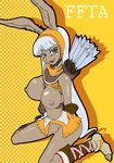  animal_ears bb breasts covering final_fantasy final_fantasy_tactics_advance furry large_breasts nipples smile viera 