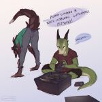  2022 anthro clothed clothing digital_media_(artwork) dragon duo female hi_res horn lostgoose male wingless_dragon 