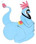  alien anthro belly big_belly big_butt black_eyes blue_body butt clothing female huge_butt huge_thighs legwear neom-daddy nude overweight overweight_anthro overweight_female reins smile solo sylvia_(wander_over_yonder) thick_thighs thigh_highs wander_over_yonder zbornak 