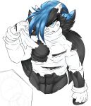  2017 abs angry anthro arm_tuft biceps big_abs big_biceps big_deltoids big_extensor_carpi big_eyes big_flexor_carpi big_muscles big_pecs big_serratus black_body black_eyelids black_fur blue_eyes cheek_tuft clothed clothed_anthro clothed_male clothing cross-popping_vein deltoids digital_media_(artwork) eulipotyphlan extensor_carpi facial_tuft fan_character flexor_carpi front_view frown fur glare gloves half-closed_eyes handwear hedgehog heyimteedo hi_res huge_abs huge_muscles huge_pecs huge_serratus looking_at_viewer looking_forward male male_anthro mammal manly muscular muscular_anthro muscular_male narrowed_eyes navel open_frown open_mouth partially_clothed partially_clothed_anthro partially_clothed_male partially_colored pecs sega serratus shaded simple_background solo sonic_the_hedgehog_(series) standing sweater toony topwear torn_clothing torn_gloves torn_handwear torn_sweater torn_topwear tuft turtleneck turtleneck_sweater video_games vonnes_(heyimteedo) white_background 