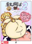  animal_print anthro belly big_belly big_breasts blush bodily_fluids bovid breasts caprine clothing comic cover cover_art cover_page cow_print cum cum_inflation curvy_figure digital_media_(artwork) domestic_sheep english_text female fur genital_fluids horn impregnation inflation lactating leggings legwear mammal milk neo_geppetto nipples overweight overweight_female pregnant remi_(neo_geppetto) sheep simple_background slightly_chubby smile solo teats text thick_thighs udders wide_hips 