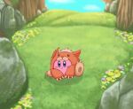  animated awoofy bodily_fluids clothing costume cum cum_inside doggystyle elonga female_(lore) feral from_behind_position genital_fluids genitals group kirby kirby_(series) leaking_cum low_res male nintendo oral penetration penis pink_body sex video_games 
