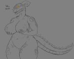  absurd_res anthro argonian bethesda_softworks big_breasts breasts coolmaster98 female hi_res nipples nude scalie sketch slightly_chubby solo the_elder_scrolls thick_thighs video_games wide_hips 