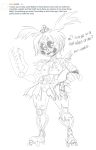  animatronic black_sclera blush bottomwear claws clothing clown clown_nose crown exposed_endoskeleton eyelashes female five_nights_at_freddy&#039;s hi_res humanoid machine mhdrawin pigtails pizzeria_simulator robot robot_humanoid rollerskates rosy_cheeks scottgames scrap_baby_(fnaf) sharp_teeth skirt solo teeth text thick_thighs tiara torn_clothing video_games wide_hips wire 