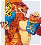  2020 anthro cheetah cheetos chester_cheetah claws eyewear felid feline food hi_res male mammal mascot solo spots sunglasses xurryls 