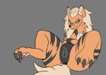  alpha_(justwhite) animal_genitalia animal_pussy anus arcanine canine_pussy female feral genitals half-closed_eyes hi_res justwhite looking_at_viewer narrowed_eyes nintendo pok&eacute;mon pok&eacute;mon_(species) pussy smile smirk solo thick_thighs video_games 