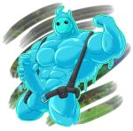  2022 abs absurd_res balls belt big_balls big_muscles big_penis blue_balls blue_body blue_glans blue_nipples blue_penis epic_games erection flexing foreskin fortnite front_view genitals glans goo_creature goo_humanoid hi_res holding_penis huge_muscles humanoid humanoid_genitalia humanoid_penis looking_at_viewer male mostly_nude muscular muscular_humanoid muscular_male navel nipples not_furry partially_retracted_foreskin pecs penile penis rikuoxas rippley solo standing suspenders vein veiny_penis video_games 