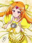  breasts cure_muse_(yellow) highres large_breasts older precure shirabe_ako suite_precure tamo_(nama-yatsuhashi) 