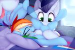  bed bodily_fluids duo equid equine fellatio female feral friendship_is_magic furniture genital_fluids genitals horse male male/female mammal my_little_pony omiart oral pegasus penile pony pussy pussy_juice rainbow_dash_(mlp) sex soarin_(mlp) wings wonderbolts_(mlp) 