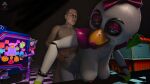  2022 animatronic anthro avian beak big_breasts bird bodily_fluids breasts cum cum_in_pussy cum_inside digital_media_(artwork) duo ear_piercing ejaculation female five_nights_at_freddy&#039;s five_nights_at_freddy&#039;s:_security_breach foxibiki genital_fluids genitals glamrock_chica_(fnaf) hair hi_res human humanoid machine male male/female male_penetrating mammal nipples nude open_mouth penetration piercing pussy robot roxanne_wolf_(fnaf) scottgames sex smile teeth tongue vaginal video_games 