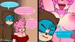  16:9 ambiguous_penetration amy_rose anthro archie_comics big_breasts bluewavecon blush bodily_fluids breasts cleavage clothed clothing cousins digital_media_(artwork) drooling duo english_text eulipotyphlan female fur green_eyes hair hedgehog hi_res hoodie incest_(lore) male male/female mammal mature_female moral_dilemma nipples nude open_mouth penetration pink_body rob_o&#039;_the_hedge rodent saliva sega sex sonic_the_hedgehog_(archie) sonic_the_hedgehog_(comics) sonic_the_hedgehog_(series) teeth text tongue tongue_out topwear video_games widescreen 