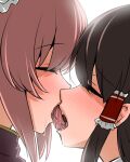  2girls french_kiss hakurei_reimu ibaraki_kasen kiss multiple_girls tagme tori_(minamopa) touhou yuri 