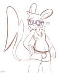  &lt;3 2022 alolan_raichu anthro belly_tuft boxers_(clothing) bulge clothing colored_sketch eyewear felino feliraichu front_view glasses hand_on_hip jewelry long_tail looking_away male mammal murid necklace nintendo nipples pok&eacute;mon pok&eacute;mon_(species) purple_eyewear purple_glasses regional_form_(pok&eacute;mon) rodent simple_background sketch solo spot_color standing tuft underwear video_games white_background 