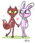  &lt;3 alpha_channel anthro black_eyes black_nose blue_sclera blush bracelet brown_body brown_fur bunny_(courage_the_cowardly_dog) cartoon_network courage_the_cowardly_dog domestic_cat duo eye_contact eyelashes felid feline felis female female/female flower fluffy fluffy_tail fur grass green_sclera hand_holding happy interspecies jewelry jewelry_only kitty_(courage_the_cowardly_dog) lagomorph leporid looking_at_another love mammal mostly_nude necklace nude outside pink_body pink_fur plant pupils rabbit simple_background slit_pupils smile standing transparent_background unknown_artist 