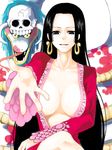  boa_hancock breasts cleavage highres long_hair looking_at_viewer one_piece salome_(one_piece) snake 
