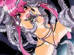 censor censored collar lowres monster nude octopus pink_eyes pink_hair rape tentacle tentacle_rape tentacles 