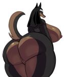  2018 anthro big_breasts big_butt black_body black_fur breasts butt canid canine canis curvy_figure digital_media_(artwork) dobermann domestic_dog edit female fur genitals hi_res huge_butt laverne_(sssonic2) looking_at_viewer looking_back mammal mature_anthro mature_female multicolored_body multicolored_fur nipples nude nun overweight overweight_anthro overweight_female pinscher prick_ears pussy rear_view side_boob simple_background smile smug solo sssonic2 standing thick_thighs two_tone_body two_tone_fur voluptuous white_background wide_hips yellow_eyes 