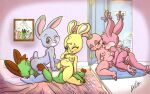  anthro babs_bunny bedroom breasts bun_(bunpatrol) cartoon_network chowder chowder_(series) cunnilingus disney facesitting fan_character female female/female genitals group group_sex hi_res hybrid judy_hopps lagomorph leporid male male/female mammal masturbation midget_(redbright) mimi_(playkids) nude oral orgy panini_(chowder) penetration penile penile_penetration penis penis_in_pussy playkids pussy rabbit redbright_(artist) rubbing_pussy sex tiny_toon_adventures trio vaginal vaginal_penetration warner_brothers zootopia 