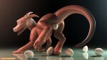  3d_(artwork) crittermatic digital_media_(artwork) dragon egg female feral oviposition solo 