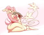  2_tails anthro anthro_on_anthro audino big_breasts breasts butt female hi_res kneeling latiar legendary_pok&eacute;mon multi_tail nintendo nude pok&eacute;mon pok&eacute;mon_(species) simple_background uxie video_games white_background 