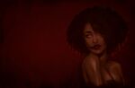  afro black_woman demon epke hi_res human humanoid kinky_hair lipstick makeup mammal red red_eyes smeared_lipstick solo 