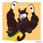  absurd_res anthro anus butt dildo domestic_cat felid feline felis felix_the_cat felix_the_cat_(series) hi_res male male/male mammal metrothefox sex_toy solo spreading 