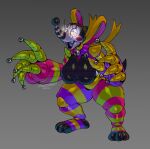  2021 animatronic anthro artist_name big_breasts breasts clown fangs female five_nights_at_freddy&#039;s five_nights_at_freddy&#039;s:_security_breach glowing glowing_eyes hi_res looking_at_viewer machine miistniight open_mouth robot robot_joints scottgames solo standing video_games 