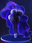  2022 absurd_res anthro anthrofied areola big_breasts bimbo_anthro bimbo_lip bimbofied blue_eyes blue_eyeshadow blue_hair blue_nails blue_theme blue_toenails breasts choker collar colored_nails cutie_mark equid equine eyeshadow friendship_is_magic genitals hair hasbro hi_res high_heels horn huge_breasts jewelry lips long_hair long_nails lunar57 makeup mammal my_little_pony nails necklace nightmare_moon_(mlp) nipples pupils pussy slit_pupils star thick_lips thick_thighs unicorn wedge_(footwear) wedge_heel wide_hips 