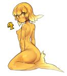  anthro barely_visible_genitalia barely_visible_pussy breasts butt cyprinid cypriniform female fish fish_tail genitals goldfish hair looking_at_viewer marine nipples nyong_nyong pussy scales small_breasts solo sprite tagme terraria wet wet_body yellow_body yellow_eyes 