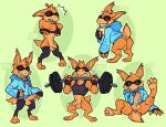  anus balls butt buyobutt clothing digitigrade exercise eyewear foreskin fur genitals goggles gremlin_(spiral_knights) hoodie male orange_body orange_fur penis presenting presenting_hindquarters solo spiral_knights topwear undressing weightlifting workout 