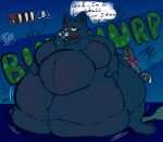  &lt;3 anthro bea_santello burping crocodilian domestic_cat duo english_text felid feline felis female hi_res mae_borowski mammal morbidly_obese morbidly_obese_female night_in_the_woods obese obese_female overweight overweight_female pyne_(artist) reptile scalie text video_games weight_gain 