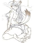  2022 4:5 bottomwear breasts brown_body brown_ears brown_fur brown_tail butt cigarette cigarette_in_mouth clothed clothing cutoffs denim denim_clothing digitigrade ear_tuft elbow_tuft elza_(interspecies_reviewers) female fur fur_tuft hi_res hyaenid inner_ear_fluff interspecies_reviewers mammal pawpads pawzncupz shorts smoke smoking tuft 