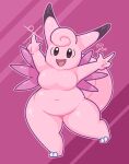 artist_name breasts clefable featureless_breasts featureless_crotch female gesture happy humanoid looking_at_viewer nintendo open_mouth open_smile pink_body pointing pointing_up pok&eacute;mon pok&eacute;mon_(species) slightly_chubby smile solo unknown_artist video_games 