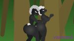  anal anal_penetration animated anthro big_breasts big_butt black_body bovid breasts butt caprine character_name:arch duo female girly jiggling looking_pleasured male male/female mammal penetration sheep solo thick_thighs vamrack wide_hips 