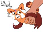 4:3 ailurid dialogue duo female feral fur grabbing_from_behind imminent_sex magical_girl_friendship_squad male male/female mammal nut_(magical_girl_friendship_squad) red_panda size_difference suggestive 
