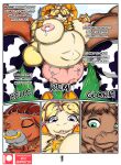  anthro belly big_belly big_breasts bodily_fluids bovid bovine breasts caprine cattle clothing comic cum cum_inflation curvy_figure digital_media_(artwork) domestic_sheep english_text female fur genital_fluids group hair horn inflation lactating mammal neo_geppetto nipples overweight overweight_female patreon patreon_logo pregnant remi_(neo_geppetto) sheep simple_background slightly_chubby smile teats text thick_thighs udders wide_hips 