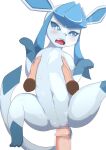  angry bestiality blue_eyes censored duo eeveelution female feral glaceon hand_on_chest hi_res holding_partner human human_on_feral interspecies male male/female male_on_feral mammal nintendo open_mouth pok&eacute;mon pok&eacute;mon_(species) pok&eacute;philia sex vaginal video_games yamaimonoki 