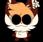  accessory adrii_(character) anthro brown_body brown_fur canid canine cuf_(artist) digital_media_(artwork) flower flower_in_hair fox fur hair hair_accessory hi_res humor male mammal meme orange_body orange_fur plant simple_background simple_coloring simple_eyes simple_nose smile solo 